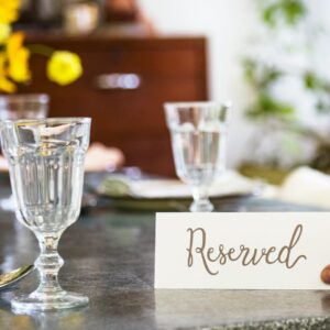 Dining accessories (Reserved Tags, Napkin Holders. etc)